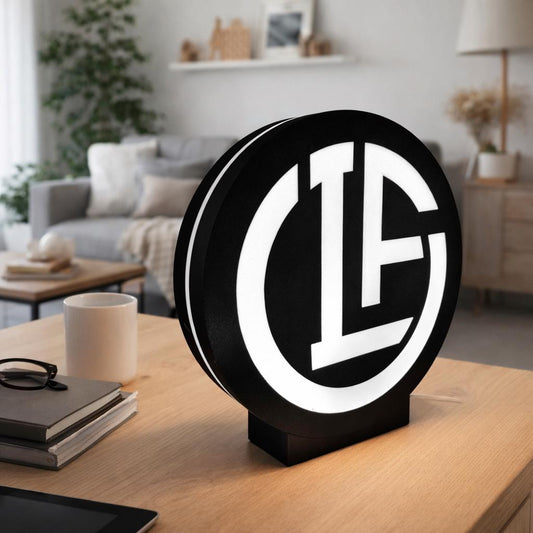 Lampada LED FC Lugano Lightbox – FC Lugano Logo Lamp – Calcio Fan Gift – Sport Room Decor – Football - foto 2