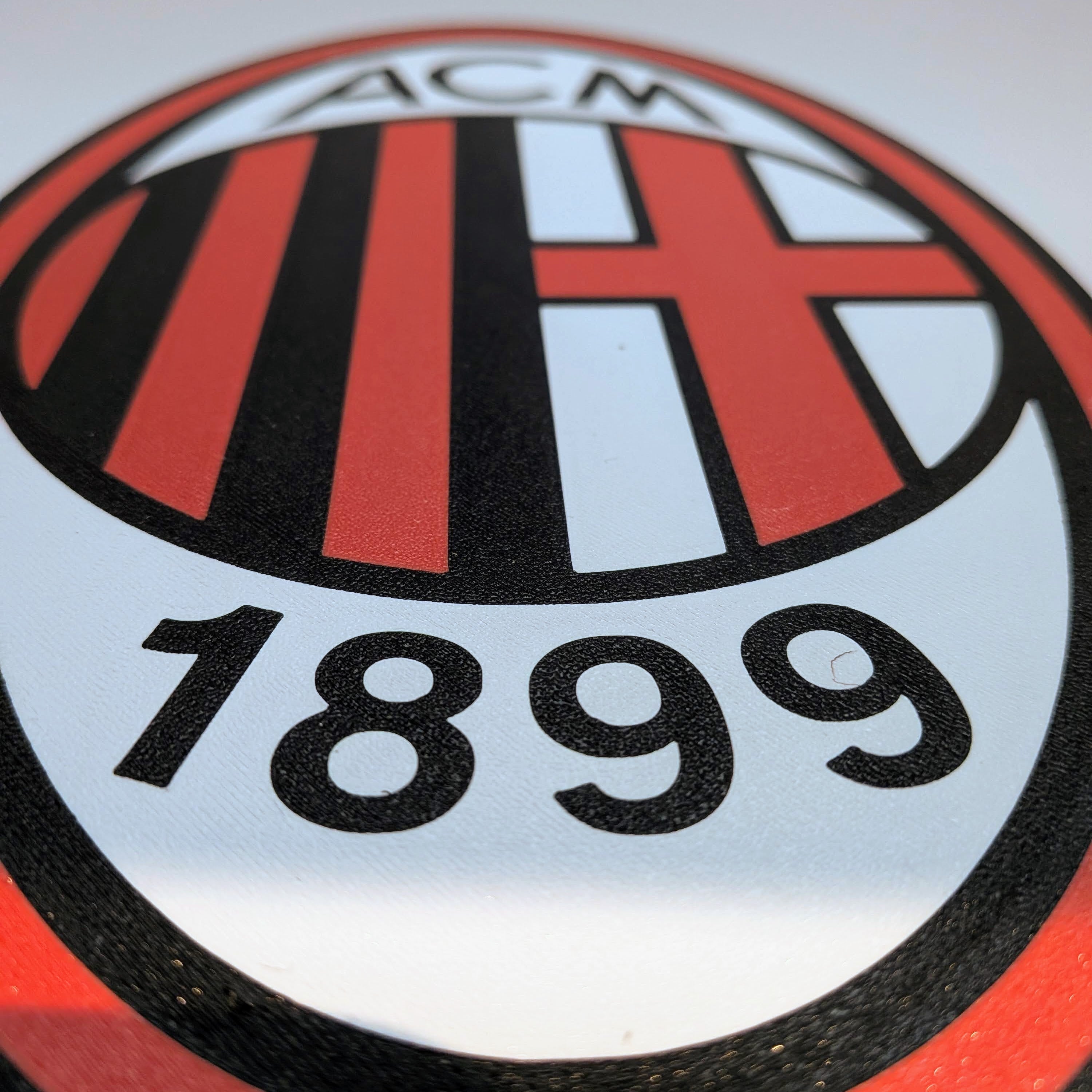 Lightbox LED AC Mailand – Rossoneri Wappenlampe für Tisch und Wand