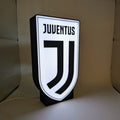 Lightbox LED Juventus – Tisch- und Wandleuchte mit Schwarz-Weiß-Wappen