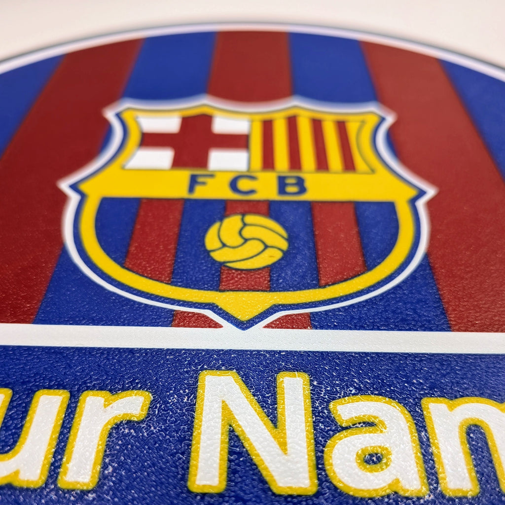 Lightbox LED Barcellona Personalizzata – Lampada da Tavolo e Parete Blaugrana con Nome