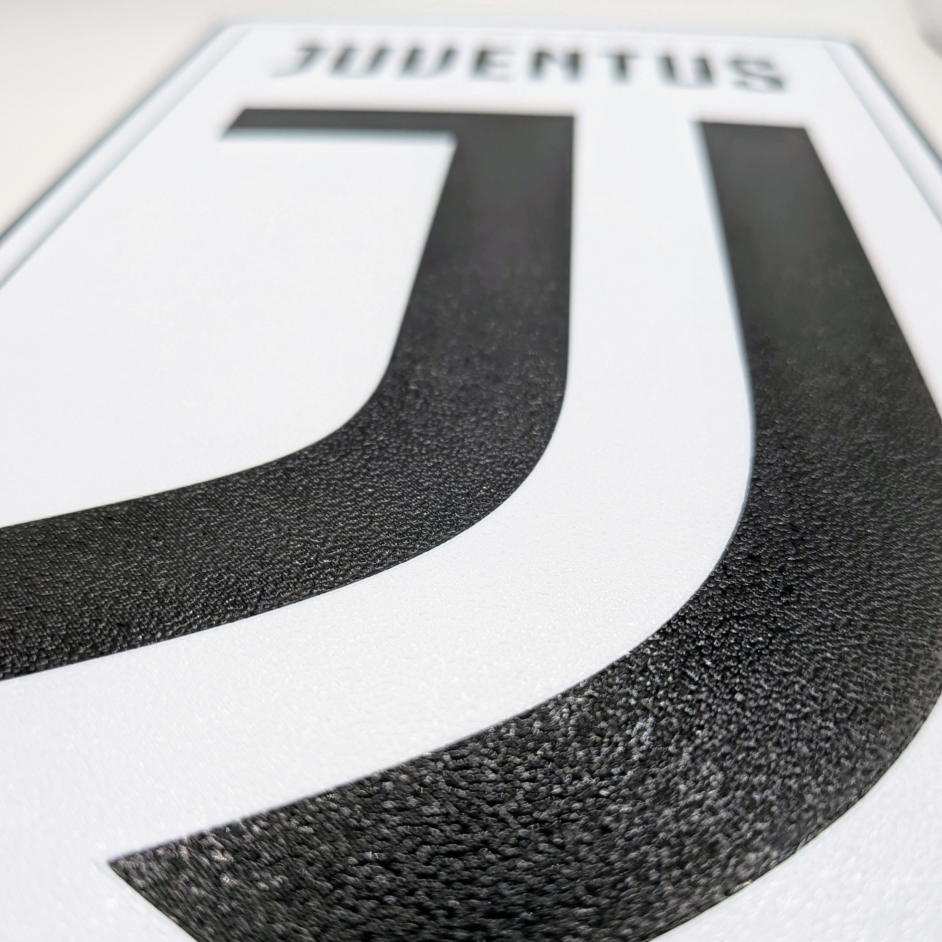 Lightbox LED Juventus – Tisch- und Wandleuchte mit Schwarz-Weiß-Wappen