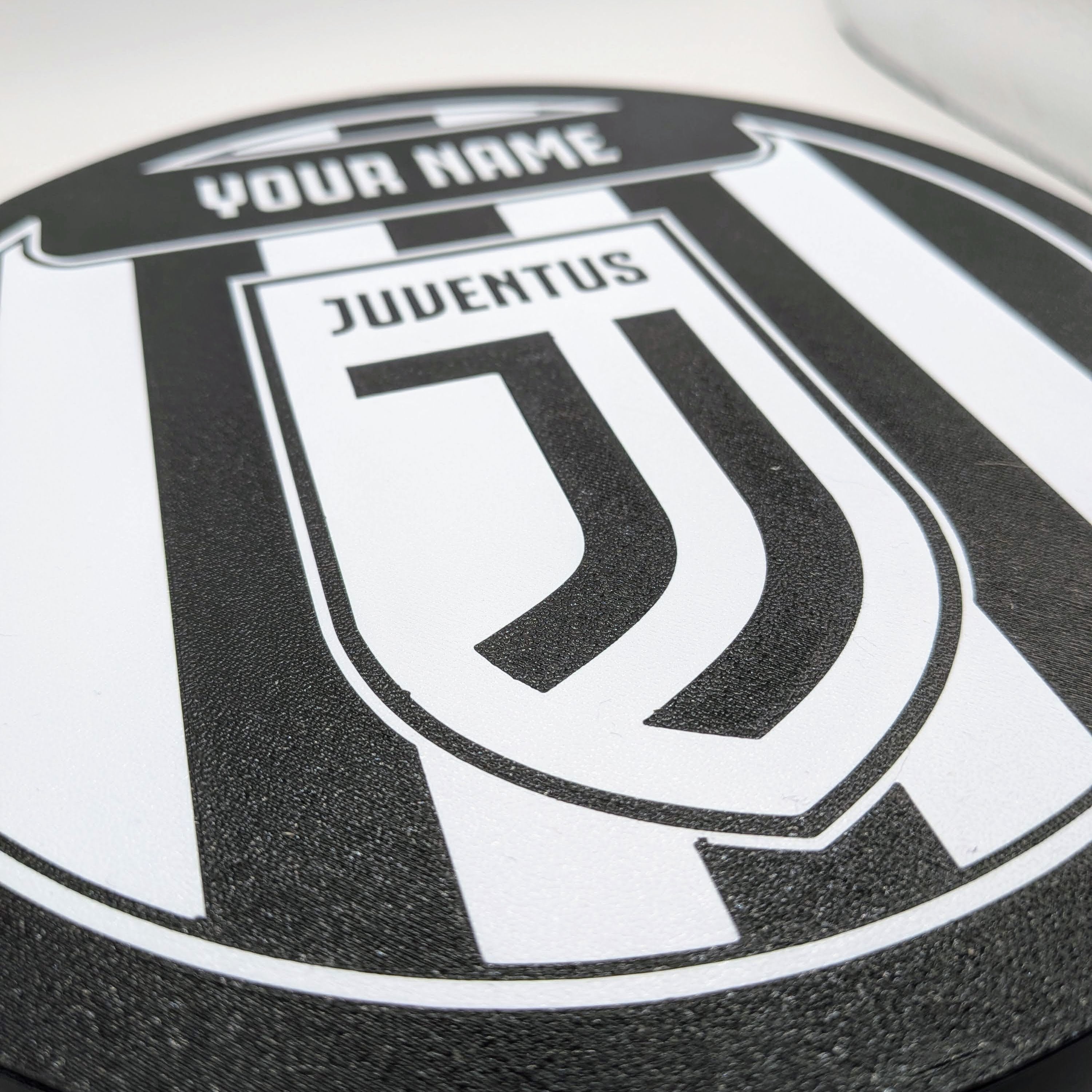 Personalized Juventus LED Lightbox - Table and Wall Lamp with Name