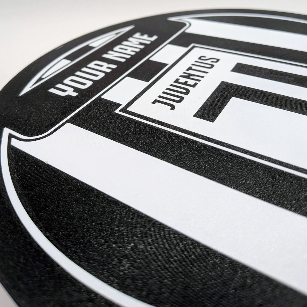 Personalized Juventus LED Lightbox - Table and Wall Lamp with Name
