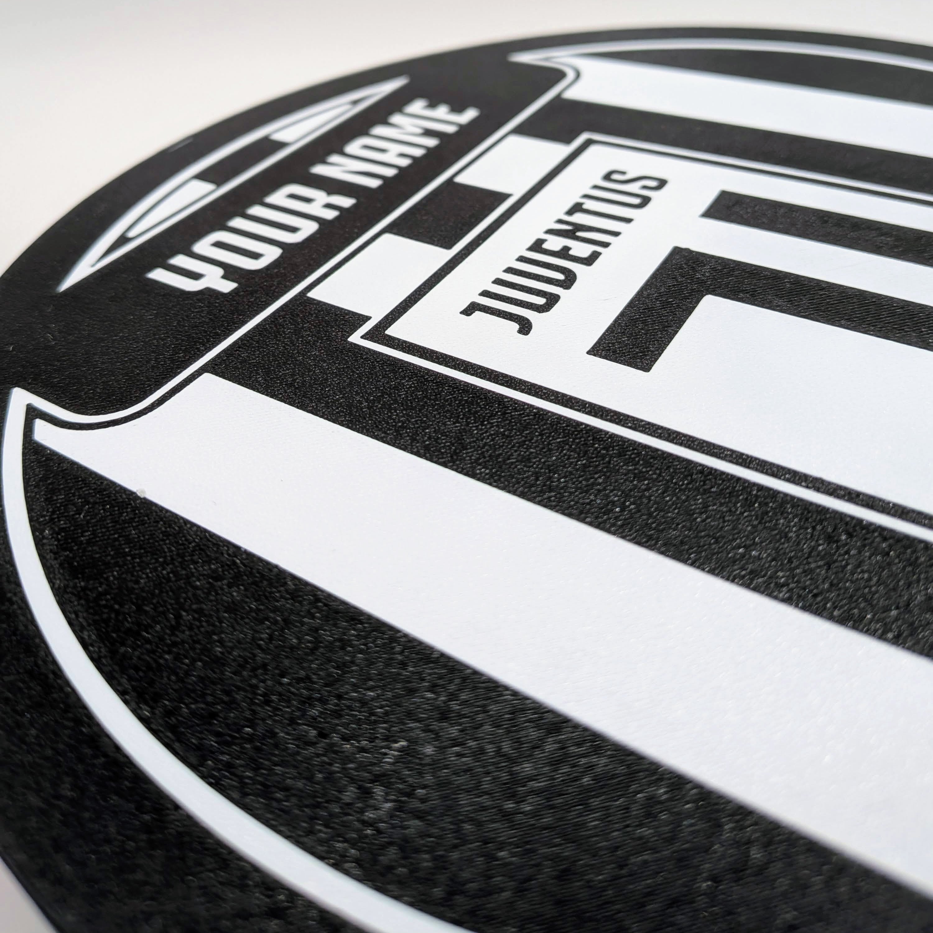 Personalized Juventus LED Lightbox - Table and Wall Lamp with Name