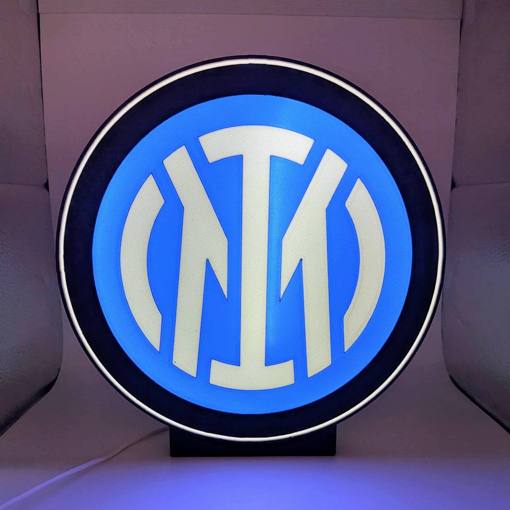 LED-Lightbox Inter Classica – Tisch- und Wandleuchte mit Emblem