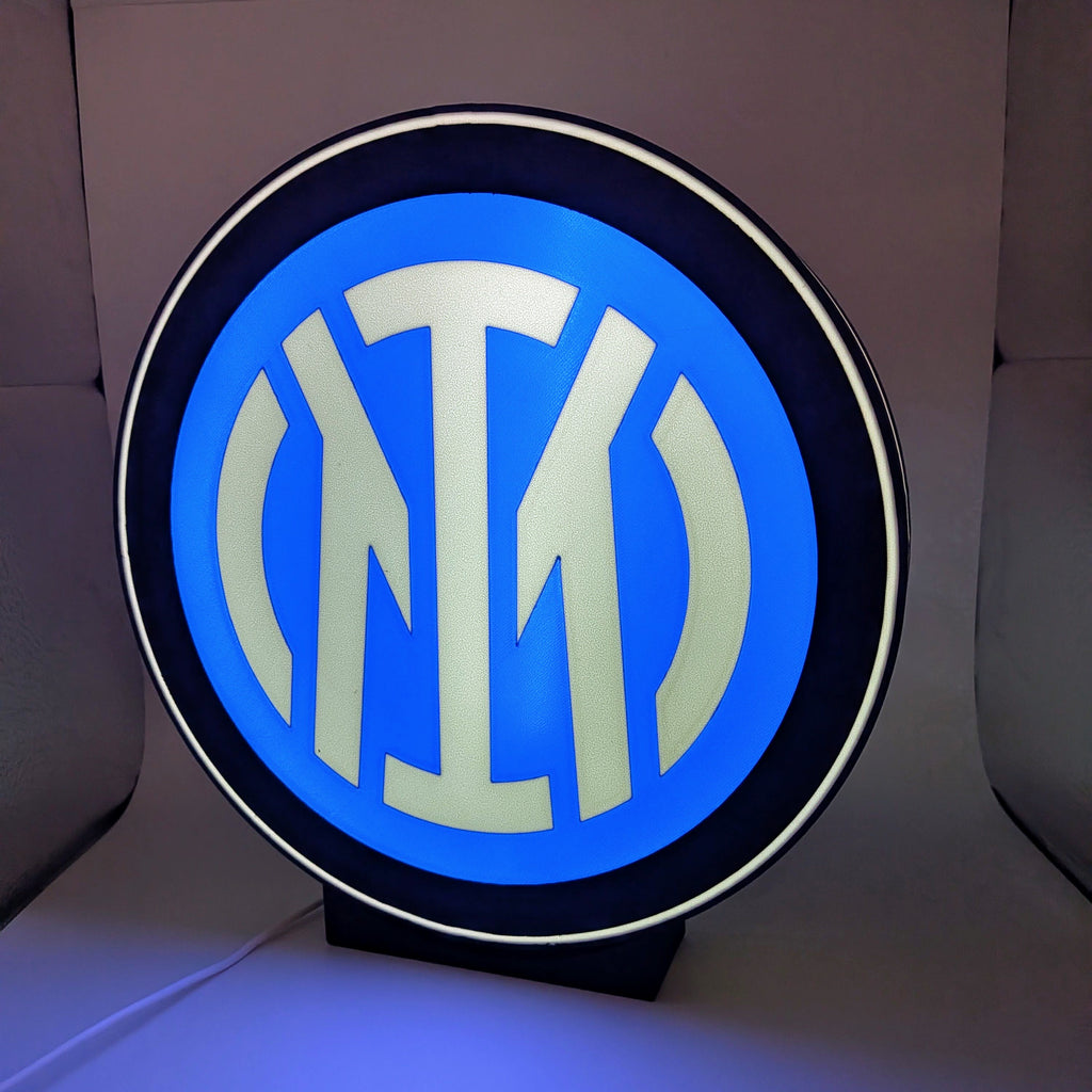 LED-Lightbox Inter Classica – Tisch- und Wandleuchte mit Emblem