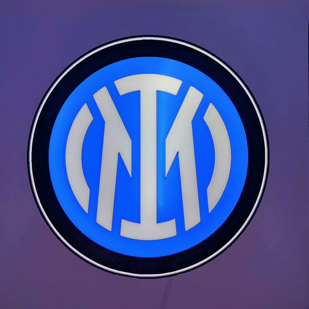 LED-Lightbox Inter Classica – Tisch- und Wandleuchte mit Emblem