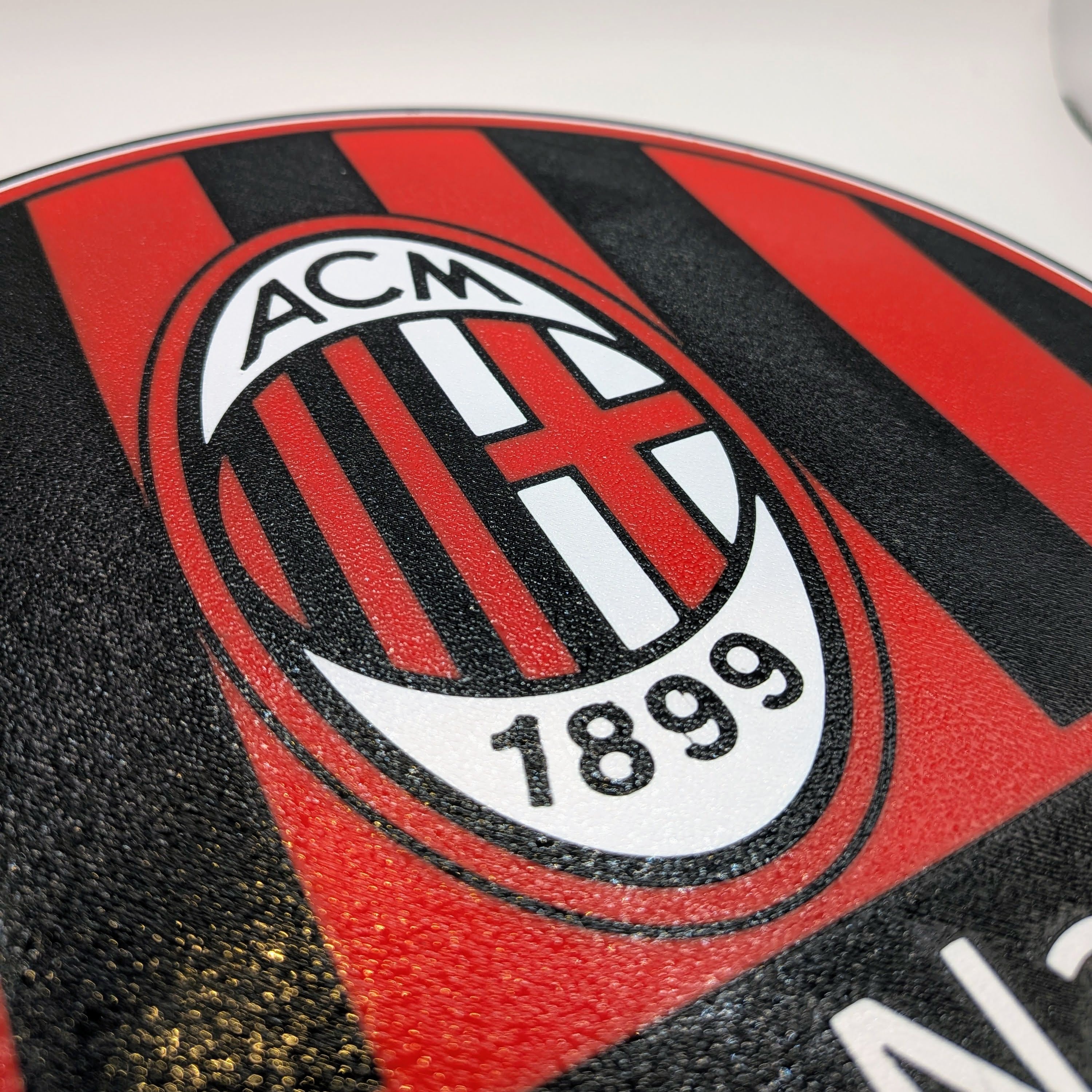 Customizable AC Milan LED Lamp – Football Lightbox with name