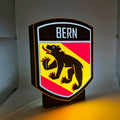 Lightbox LED Canton Berna – Lampada 3D da Tavolo e Parete con Stemma Bernese