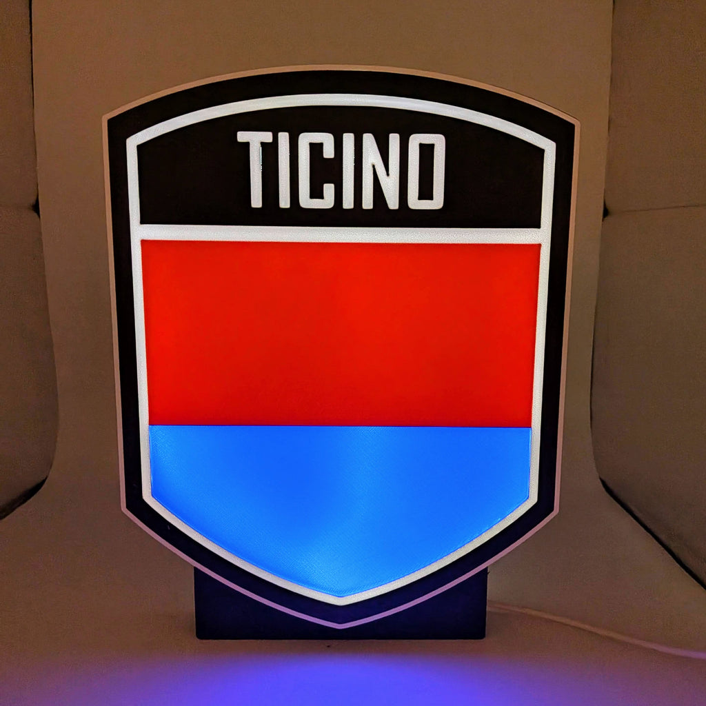 LED-Lampe Kanton Tessin – Wappen-Leuchtkasten