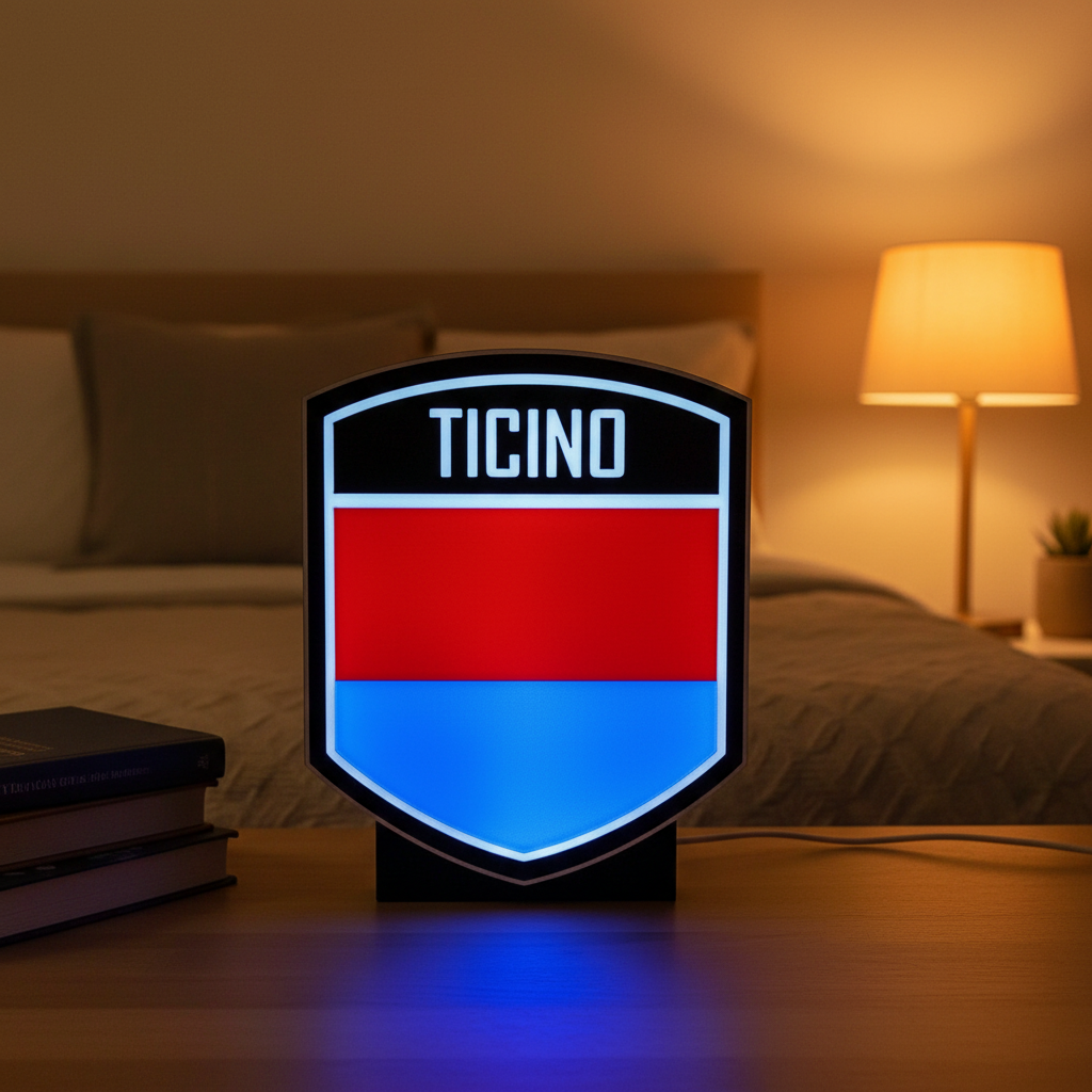LED-Lampe Kanton Tessin – Wappen-Leuchtkasten
