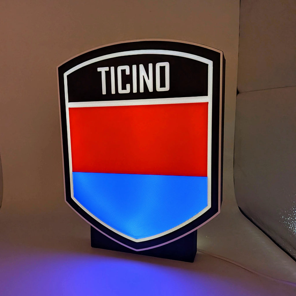 LED-Lampe Kanton Tessin – Wappen-Leuchtkasten