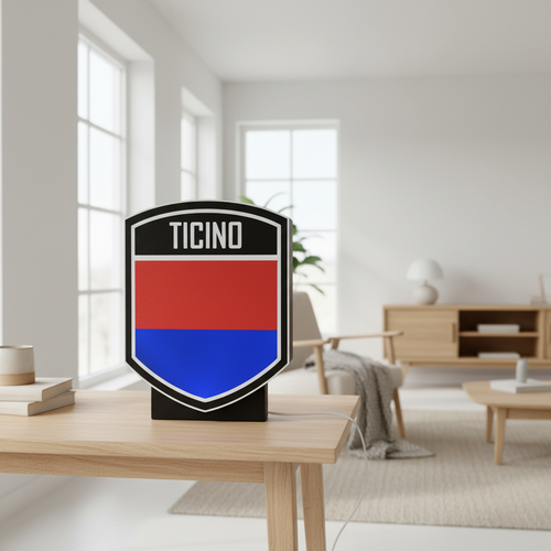 LED-Lampe Kanton Tessin – Wappen-Leuchtkasten