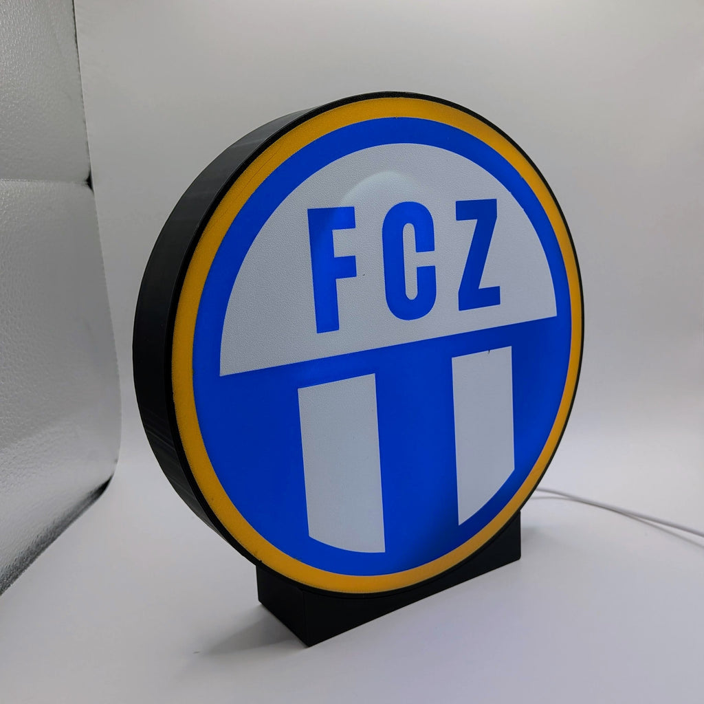 LED Lampe FC Zürich – Fussball Leuchtkasten