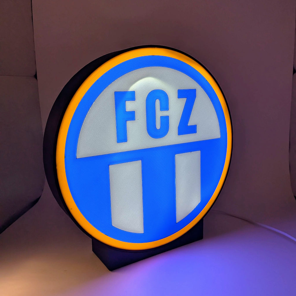 LED Lampe FC Zürich – Fussball Leuchtkasten