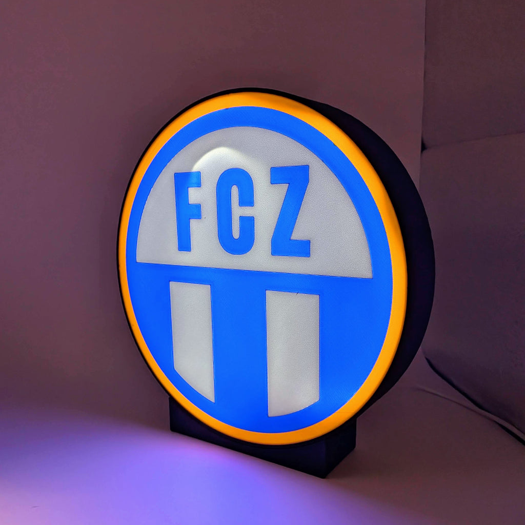 LED Lampe FC Zürich – Fussball Leuchtkasten