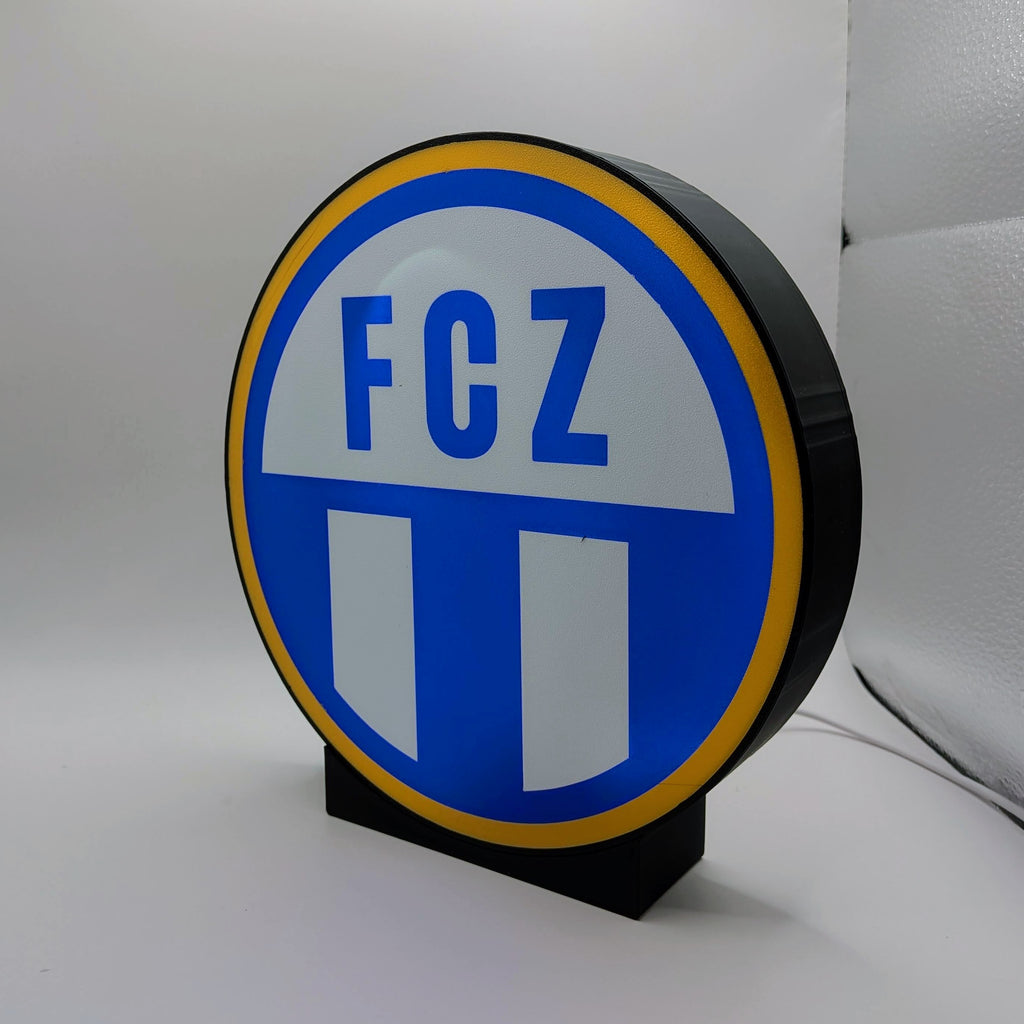 LED Lampe FC Zürich – Fussball Leuchtkasten