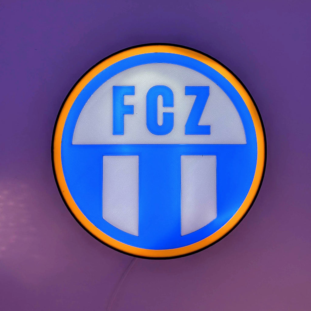 LED Lampe FC Zürich – Fussball Leuchtkasten