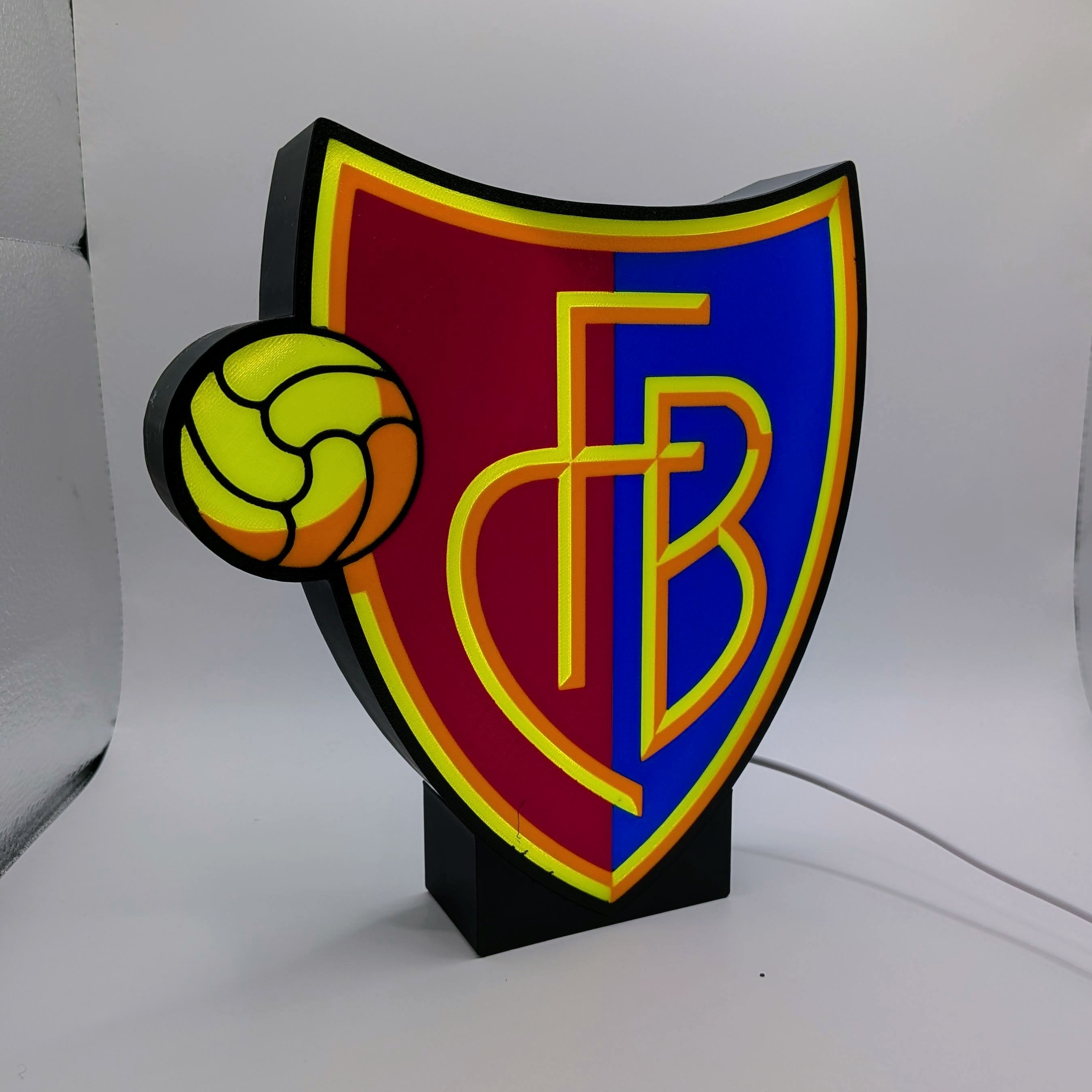 LED-Lampe FC Basel – Fussball Leuchtkasten