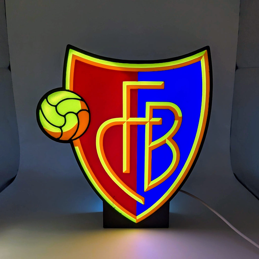 LED-Lampe FC Basel – Fussball Leuchtkasten