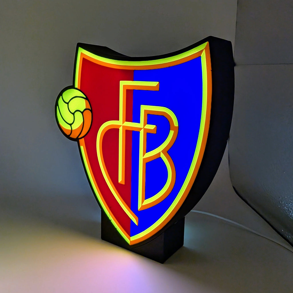 LED-Lampe FC Basel – Fussball Leuchtkasten