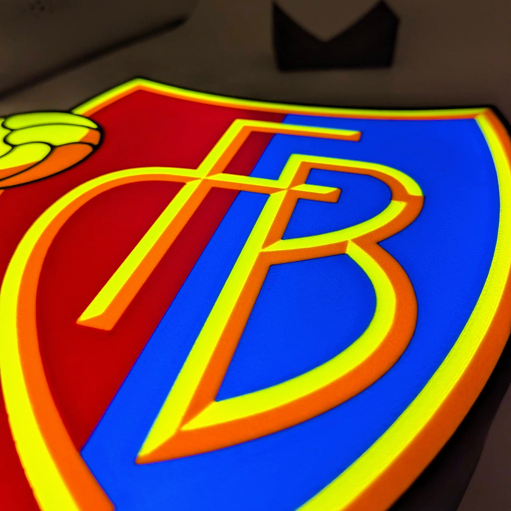 LED-Lampe FC Basel – Fussball Leuchtkasten