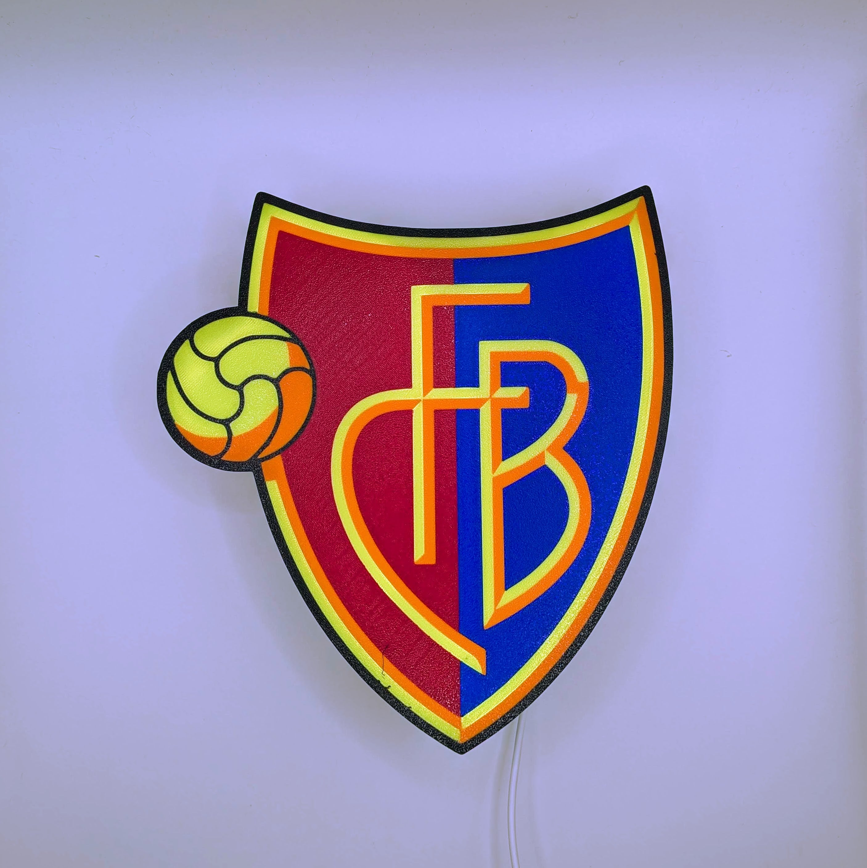 LED-Lampe FC Basel – Fussball Leuchtkasten