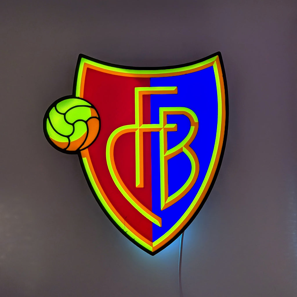 LED-Lampe FC Basel – Fussball Leuchtkasten